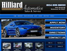 Tablet Screenshot of hilliardauto.com